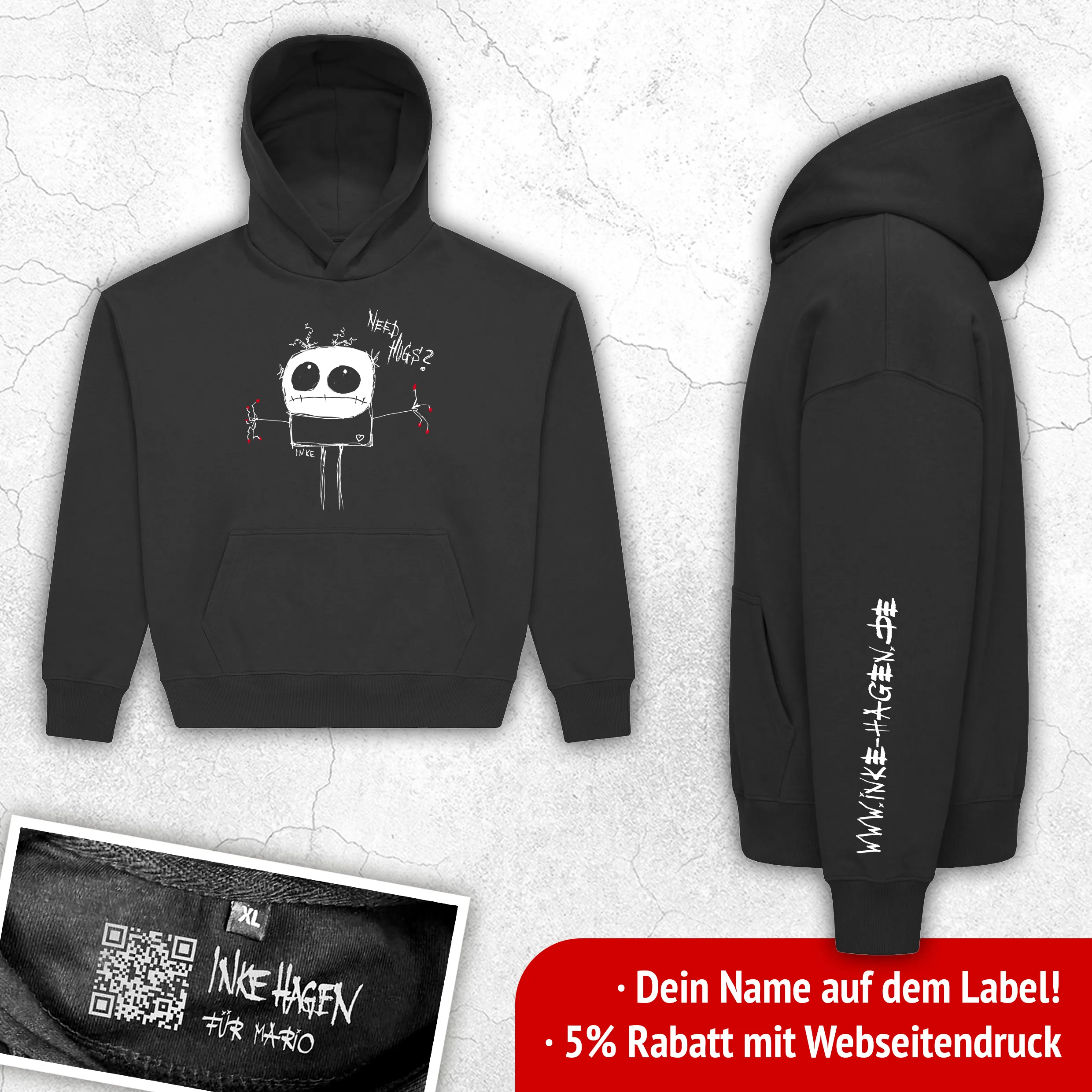 Inke Hagen Oversize-Hoodie Unisex