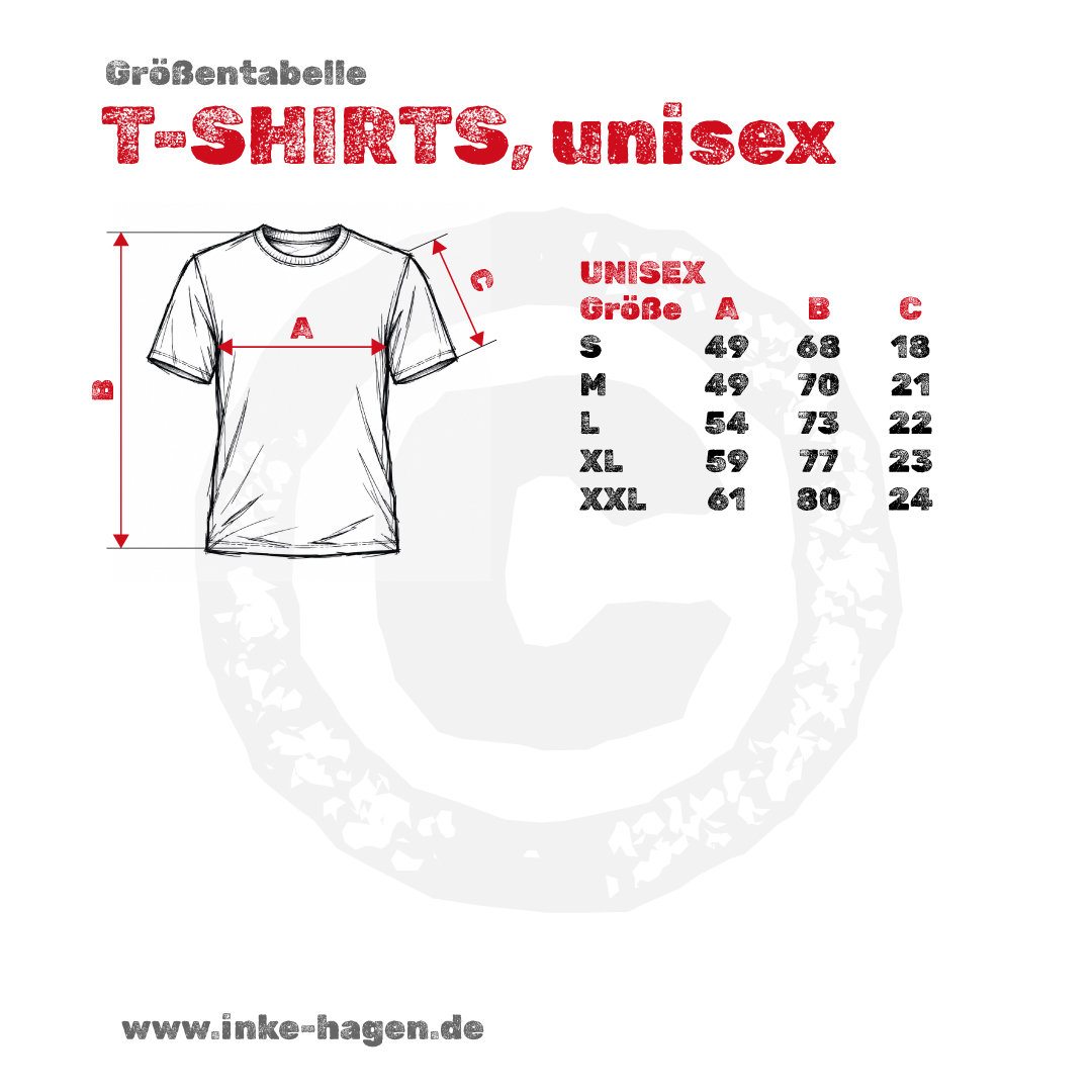 Inke Hagen Größentabelle-T-Shirts