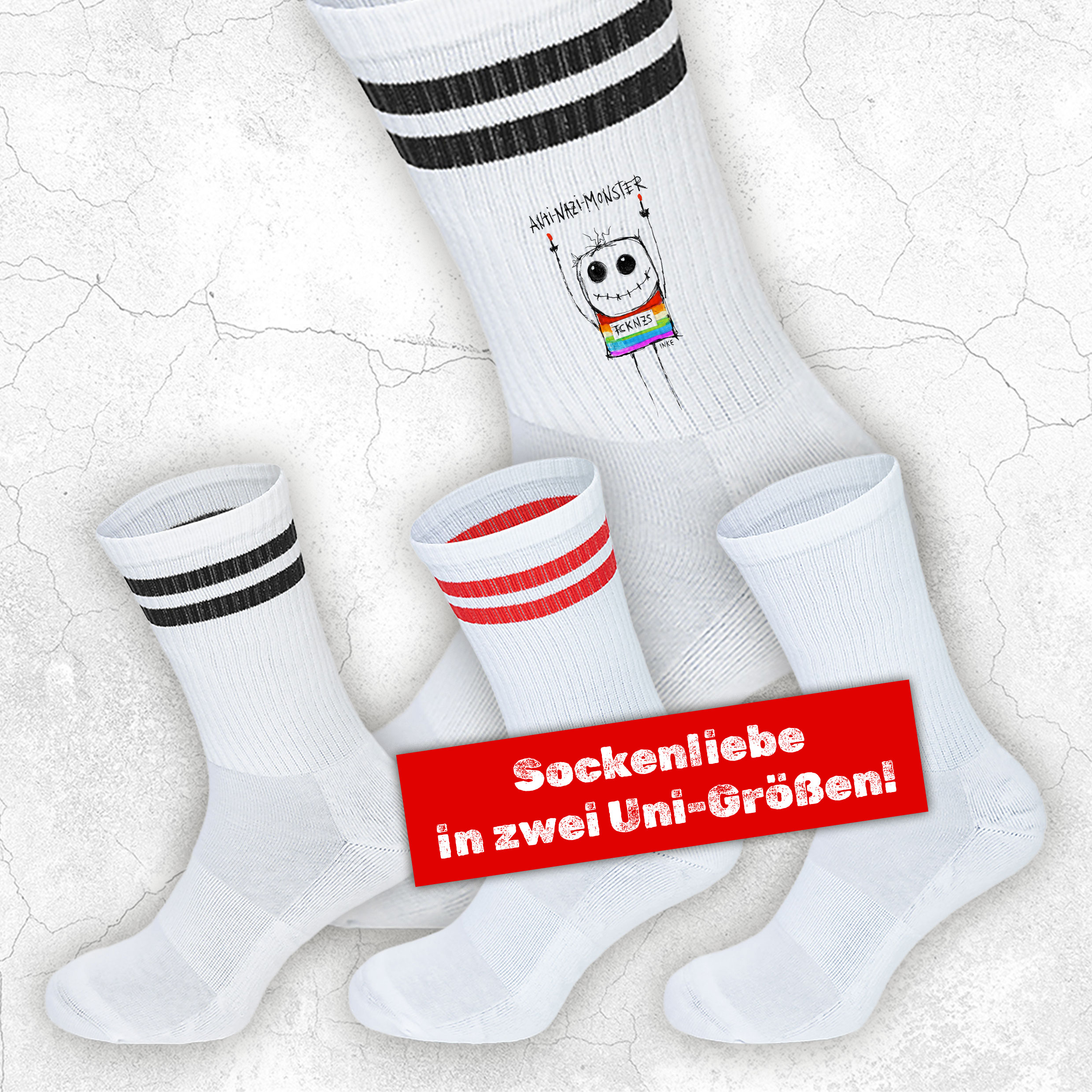 Inke Hagen Monster-Socken